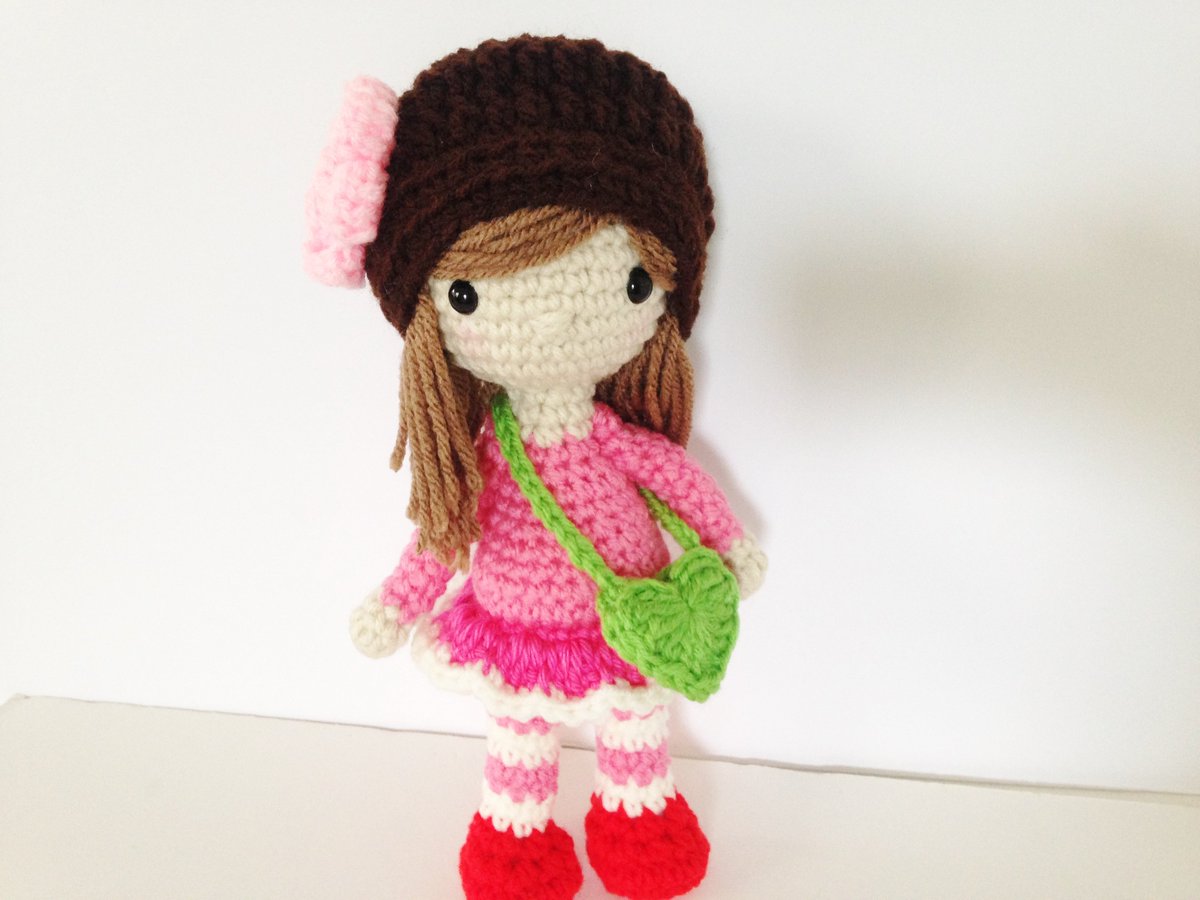 HelloSweetKids's tweet image. Crochet Doll Amigurumi Rose Girl Doll at etsy.com/shop/helloswee…