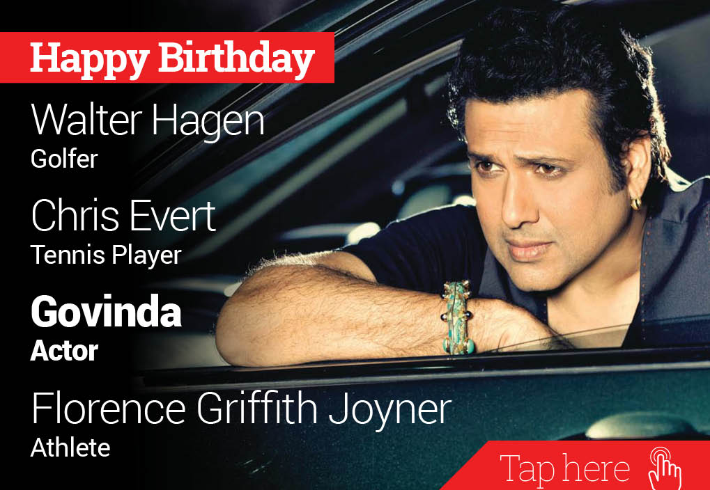 Newsflicks: Happy Birthday Walter Hagen, Christ Evert, Govinda, Florence Griffith Joyner 