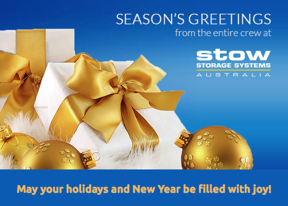 Season's Greetings from Stow Australia! #christmas #newyear #palletracking #storagesystems