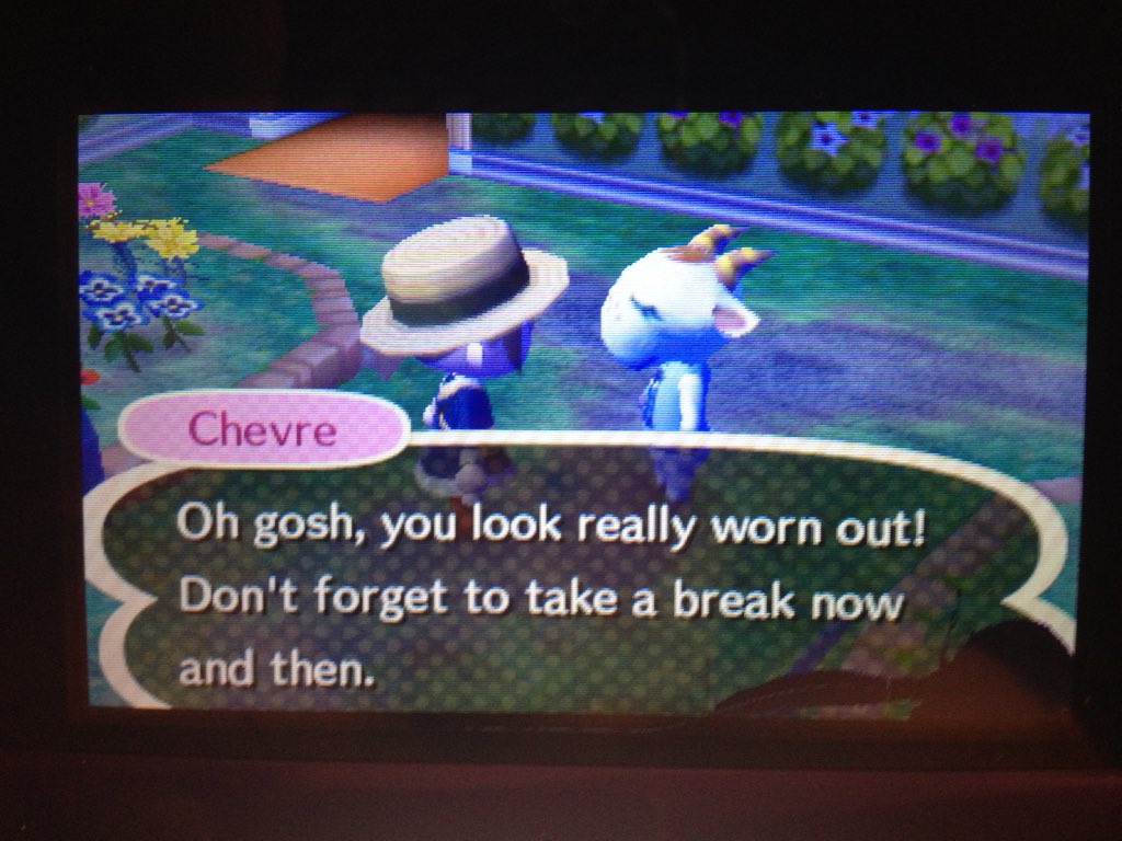 mokie_bear's tweet photo. When the game tells you to stop... But lookin super cute anyways #AnimalCrossing https://t.co/I8E87TqhbP