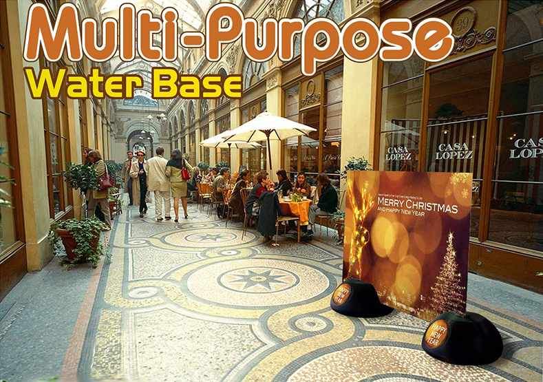 USEFUL AND MULTIPLE! ADMAX Multi-purpose water base for flags and posters.(with 17L water capacity)