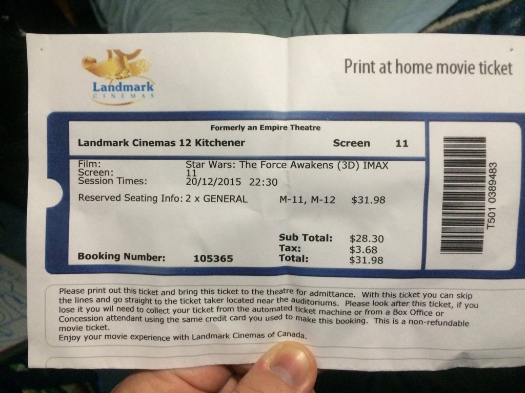 Tyler_J_Howe's tweet photo. Me and my dad just watched the new #StarWarsTheForceAwakens @LandmarkCinemas and it was amazing! #unbelievable! https://t.co/2zWuqHZ96w