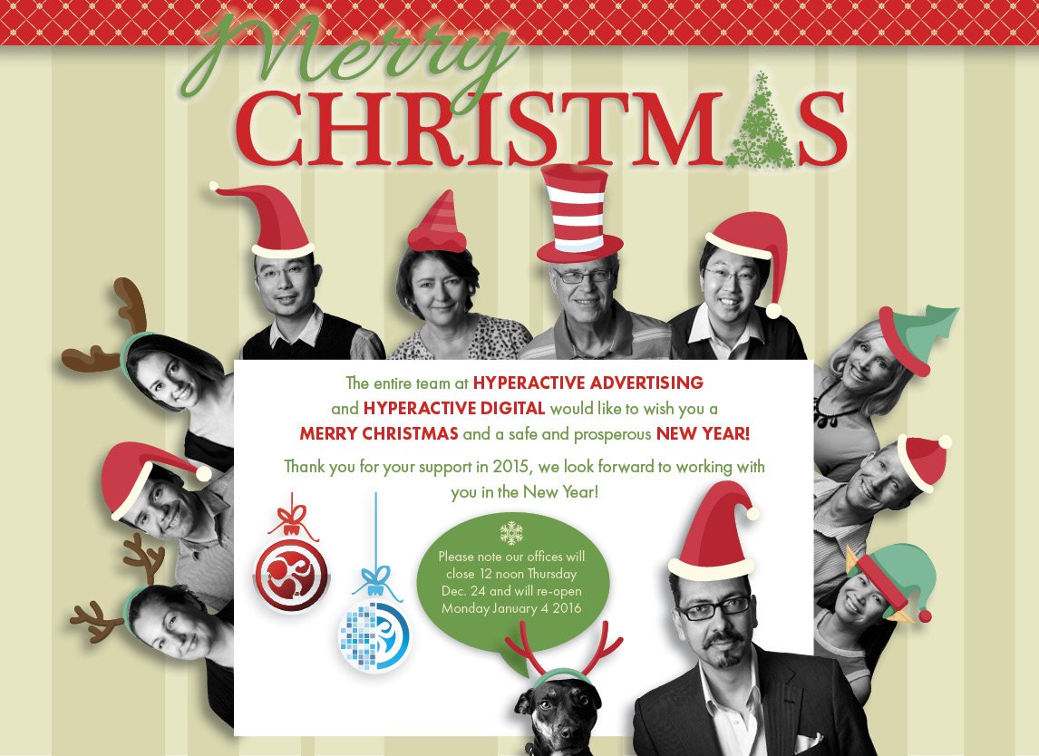 HyperactiveAd's tweet image. Merry Christmas from the Team at #HyperactiveDigital and #HyperactiveAdvertising