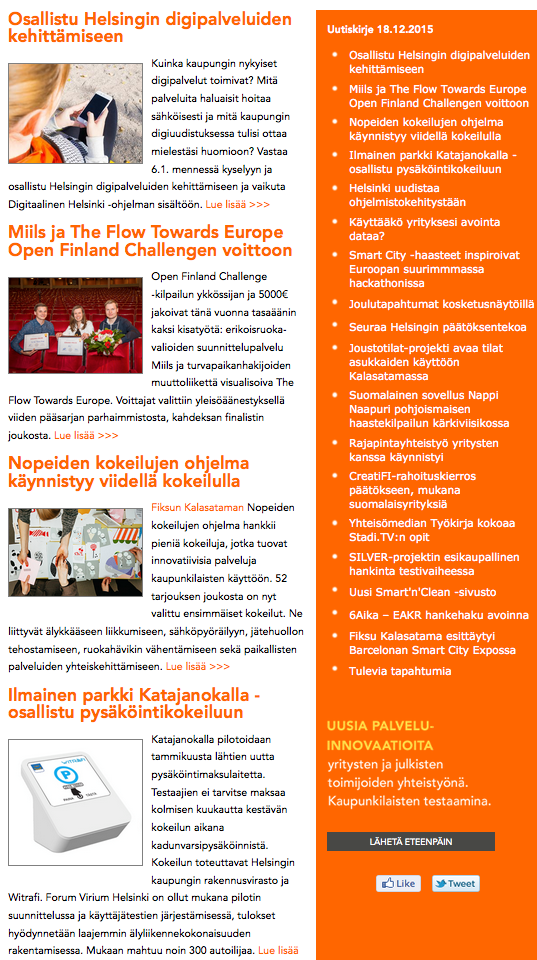 ForumVirium's tweet image. Lue uutiskirjeemme! Mukana mm. @OpenFinland-voittajat ja @fiksukalasatama'n kuulumiset. goo.gl/Opei7d
