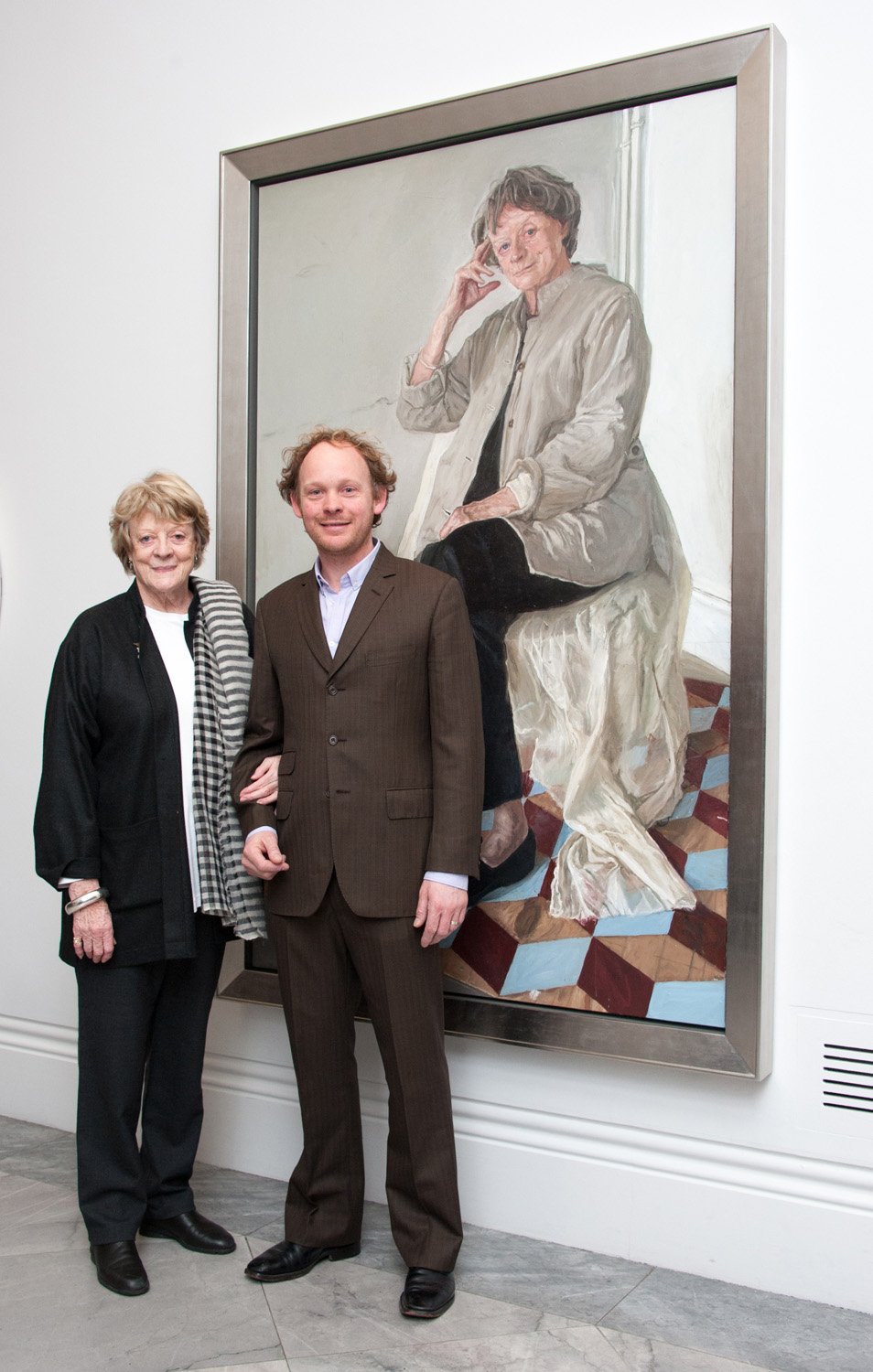 Happy 81st birthday to Dame Maggie Smith! See her portrait by James Lloyd on display in our contemporary galleries. 