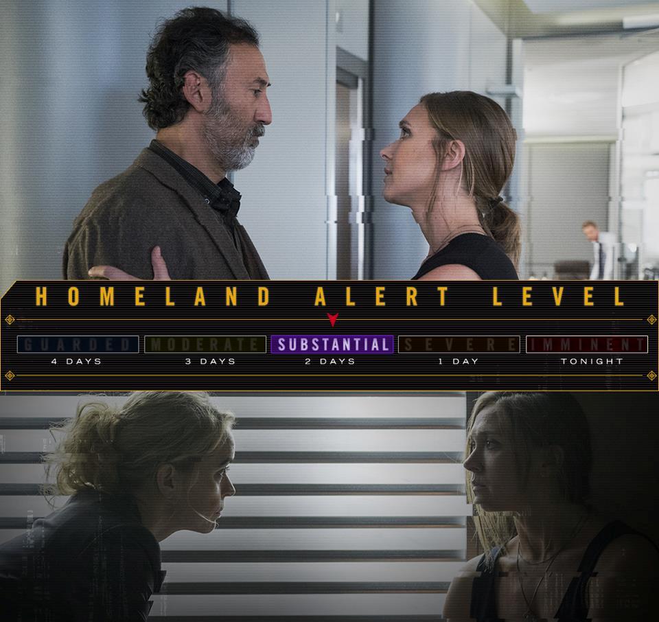 HomelandUK's tweet photo. Bah-humbug. Laura's threatening to release the CIA's darkest secrets. #Homeland https://t.co/0WajKLzIwa
