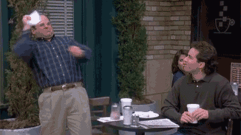 SeinfeldVault's tweet photo. George: I declare this, the summer of George! *bee starts flying in his face*, ah! ahh! https://t.co/9pTuRPuWYc