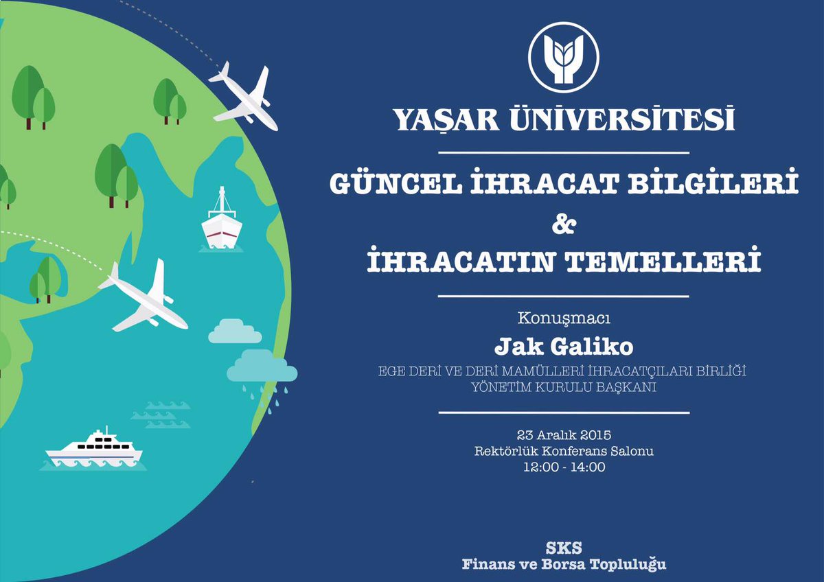 Finans ve Borsa Topluluğu'nun gerçekleştireceği etkinliğe davetlisiniz.

#YasarUniversitesi