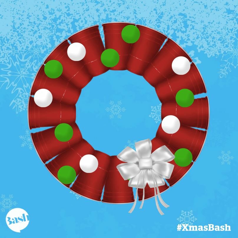 bashproducts's tweet photo. Hungover after last nights party but feeling a little crafty? #beerpong #bashparty #redcups #xmas https://t.co/M4coNthegH