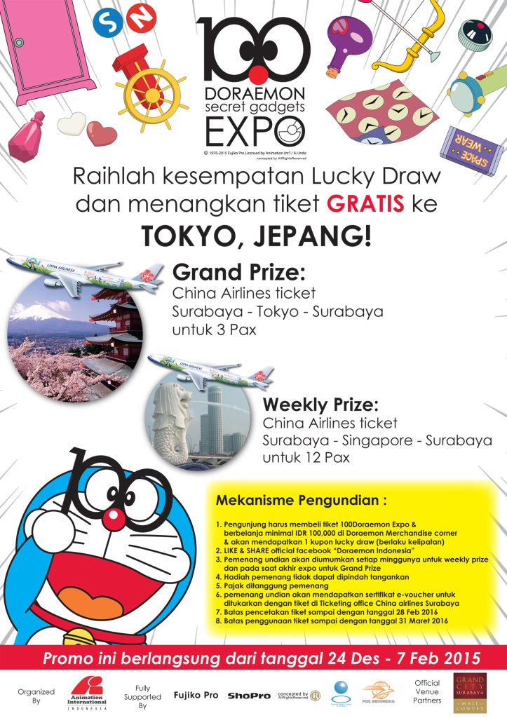 Doraemon_ID_OFC's tweet photo. Ada Weekly Prize juga lho di Lucky Draw Doraemon, GRATIS liburan ke Singapore. Ikuti mekanismenya berikut ini ya :) https://t.co/DeE4TQUkzE