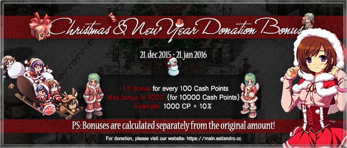 estlandro's tweet photo. EstlandRO Christmas &amp; New Year Event + Donation Bonus. See more details here: https://t.co/eFaqObDcWt https://t.co/MTImvZt581