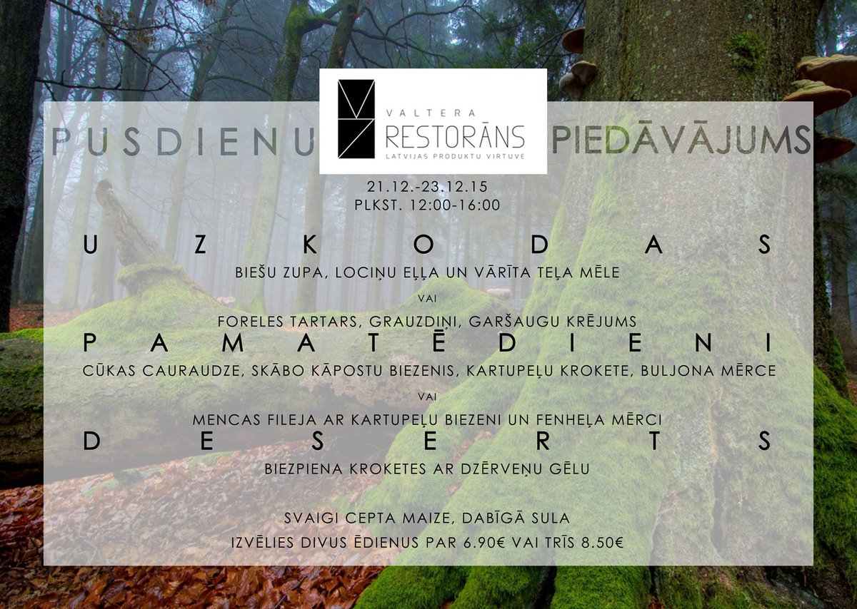 Gaidām Tevi pusdienās!!!