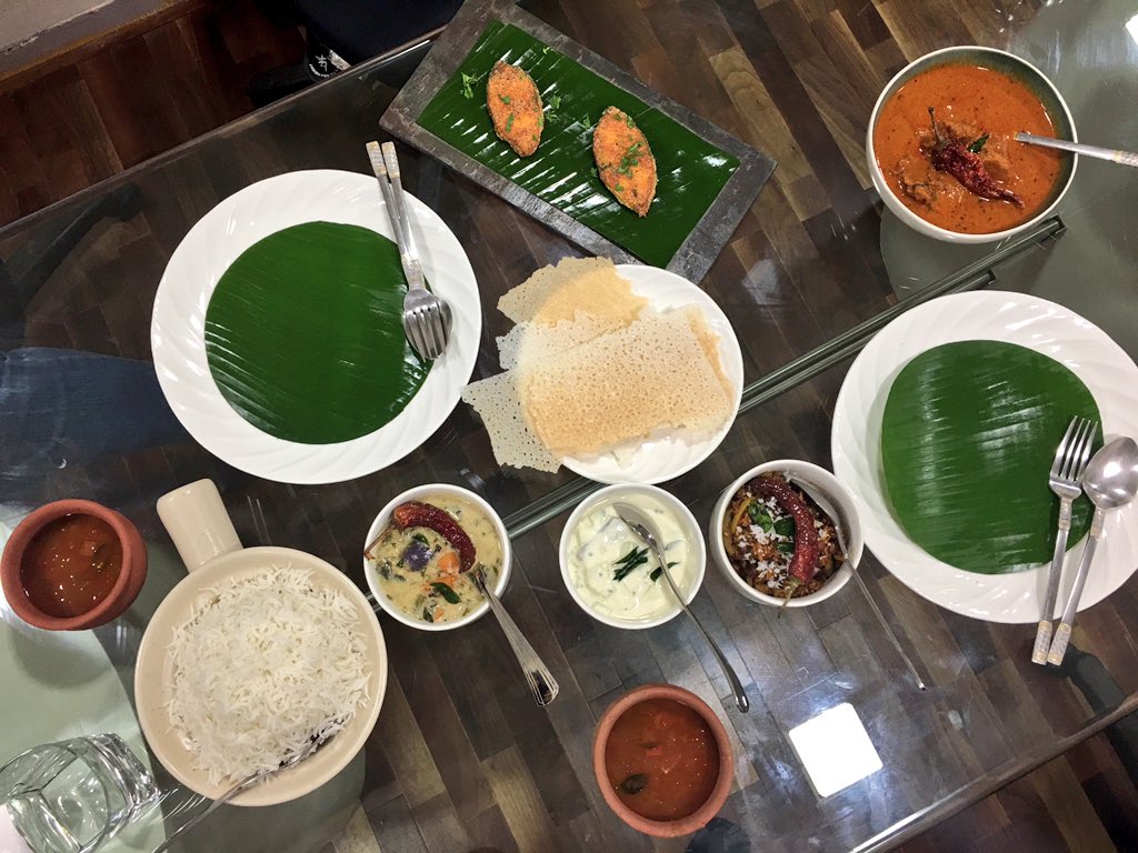 SanjeevKapoor's tweet photo. Mangalorean cuisine for lunch today; all dishes were cooked in the office kitchen. 

#FoodLove #NamakSwadAnusar https://t.co/zwdCc4DRA1