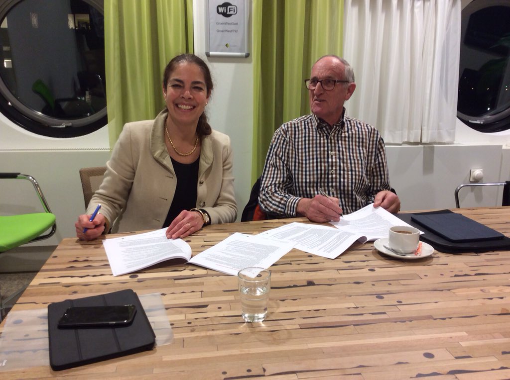 #GroenWest en Huurdersvereniging Weidelanden ondertekenen nieuwe samenwerkingsovereenkomst. Nwe Woningwet 'proof'!