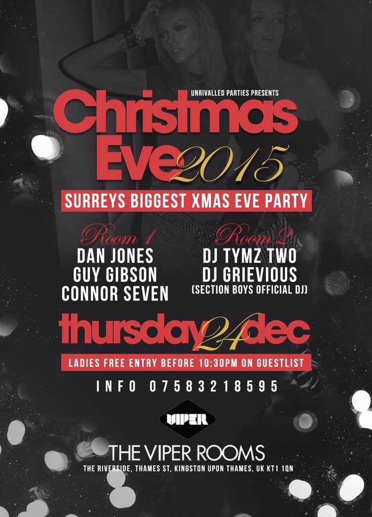 Most anticipated Christmas Eve party 
<a href="/ViperKingston/">Viper Rooms Kingston</a> just a few days away! Limited tables left message for guestlist