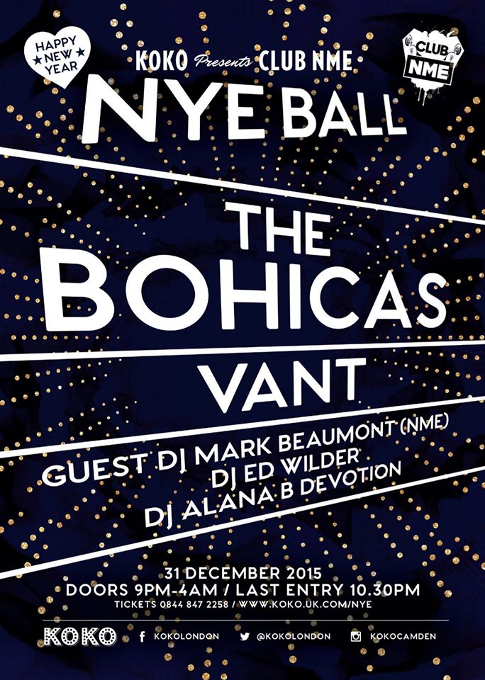 Don't forget we're playing <a href="/NME/">NME</a>'s New Year's Eve ball at <a href="/KOKOLondon/">KOKO Culture</a>. Tickets: koko.uk.com/NYE