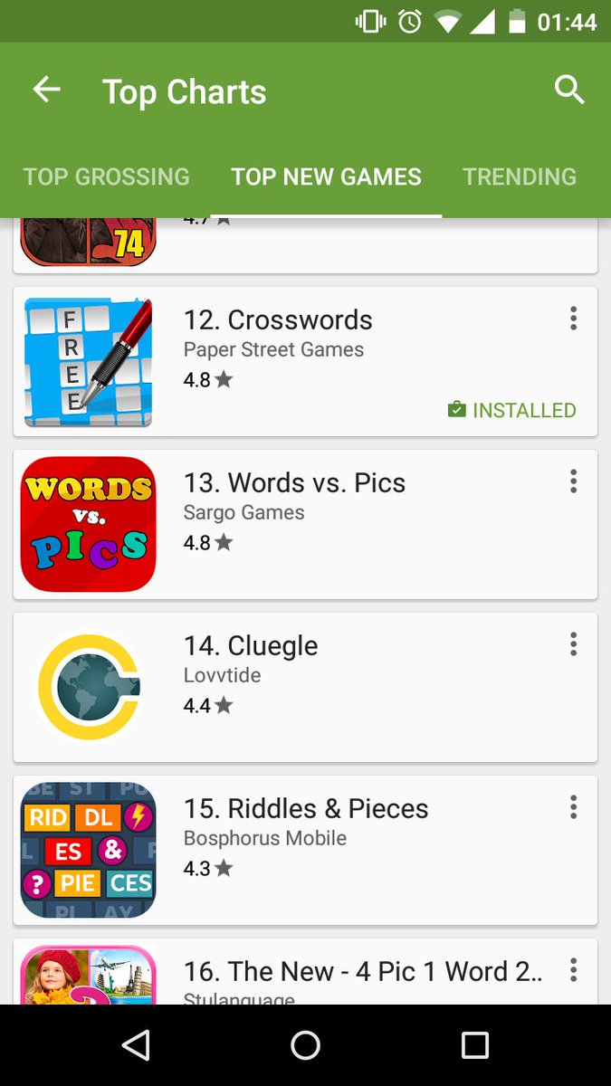 Crosswords tweet media