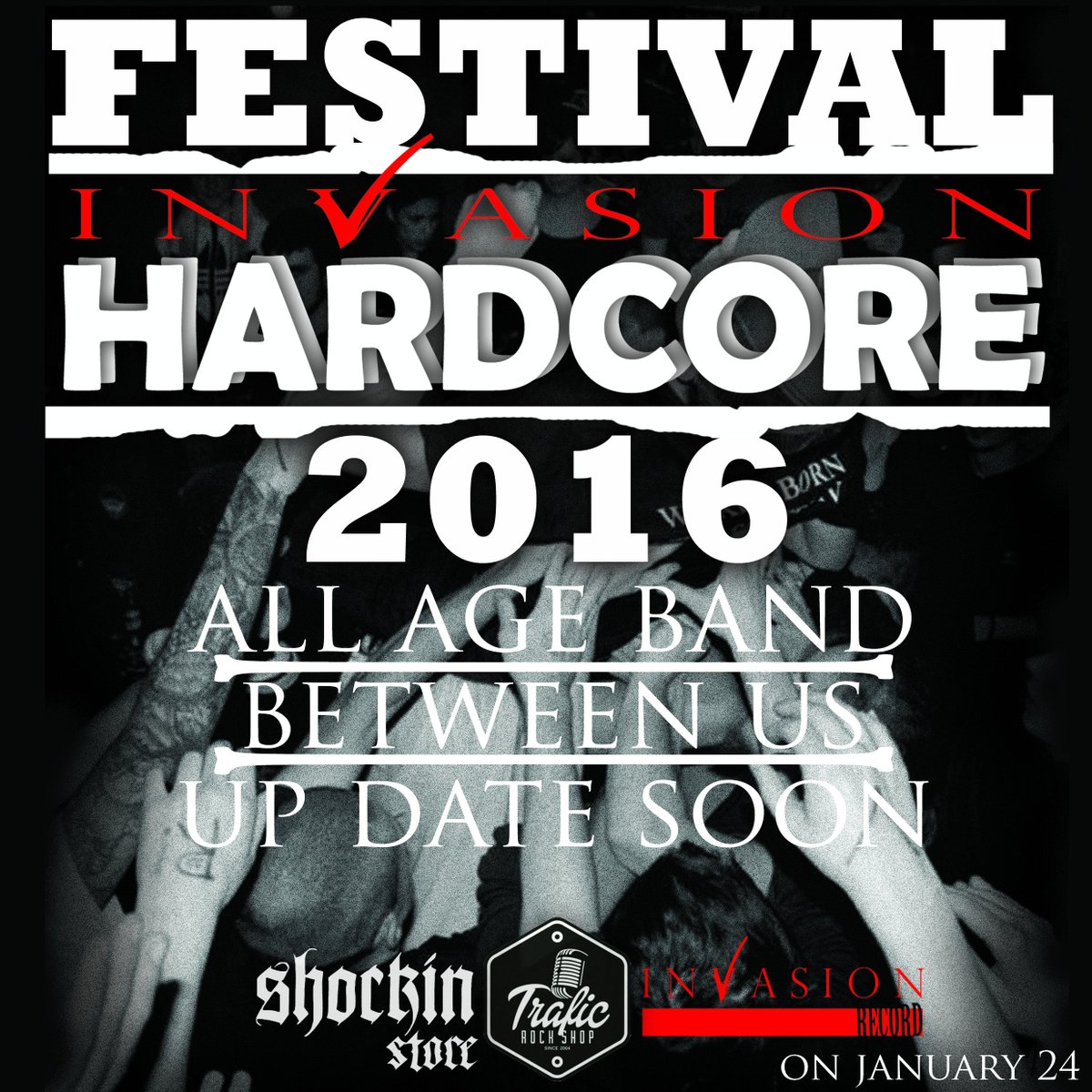 HARDCORE INVASION (@hcinvfest) on Twitter photo ready for next years "between us" info:087781016669
more info langsung mampir ke <a href="/TraficRockshop/">Trafic Rockshop</a> <a href="/shockin_store/">shockin store</a> ready for next years "between us" info:087781016669
more info langsung mampir ke <a href="/TraficRockshop/">Trafic Rockshop</a> <a href="/shockin_store/">shockin store</a>