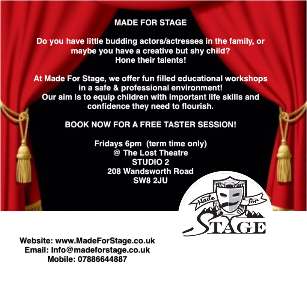 madeforstage_'s tweet photo. #DramaClub #Performance #AfterSchoolActivities #London #LostTheatre #ConfidenceBoost #Educational #LifeSkills #Fun https://t.co/TPgJYiJXrp