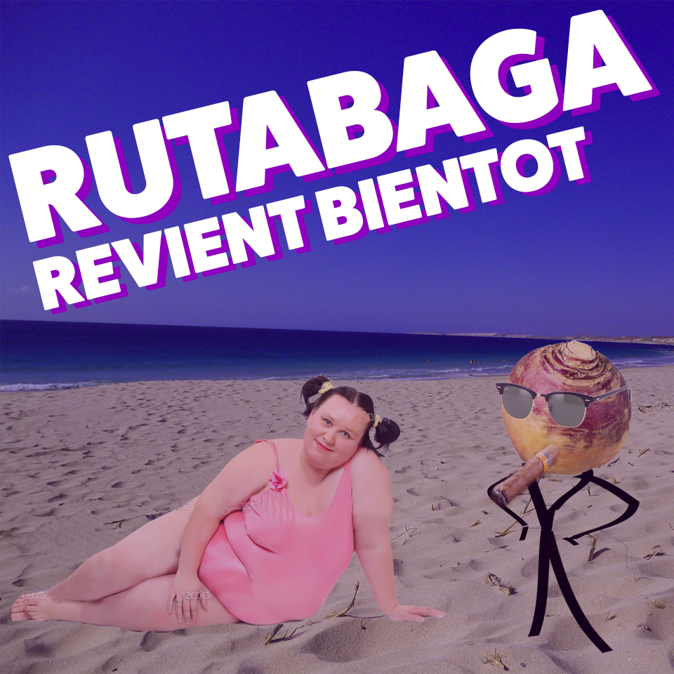 Le #rutabaga a besoin de repos pour sa créativité et cette donzelle s'en occupe activement ! Du nouveau!  Bientôt !