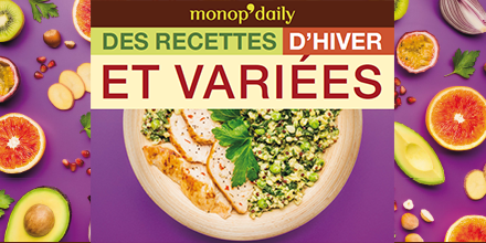 Monoprix's tweet image. Les nouvelles recettes #MonopDaily vont vous faire adorer l'hiver !