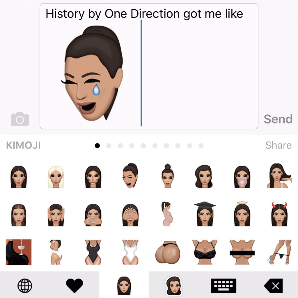 CapitalOfficial's tweet photo. Okay so @KimKardashian's new #Kimoji app is kinda addictive 👀 https://t.co/XdPllxWpPE