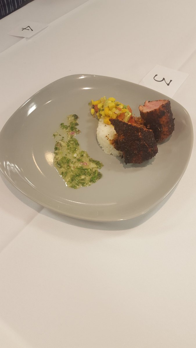 One of the main courses. Yum! #humberironchef