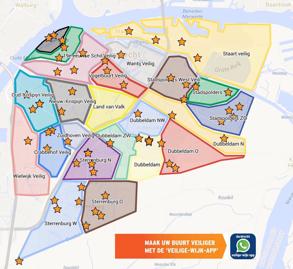 Nu ook WhatsApp buurtpreventie in #Dordrecht. Inmiddels 700+ deelnemers en 75 coördinatoren: WhatsAppDordrecht.nl