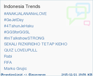 trendinaliaID's tweet photo. Trend Alert: #IniTalkshowSTRONG. More trends at https://t.co/OMCuQPRWwL #trndnl https://t.co/HD7HDNsMgN