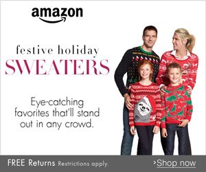 Amazonsta's tweet photo. Shop Amazon Fashion - Holiday Sweaters
Start Date: Nov 24, 2015
End Date: Dec 25, 2015 

https://t.co/D5tLRiFgGu https://t.co/uDTncooEIJ
