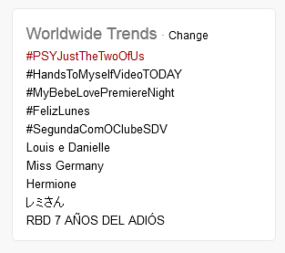 ColaBoink's tweet photo. #PSYJustTheTwoOfUs is trending - 1st spot both worldwide & nationwide. Umextra pa ang #PSYAwkward 😂 https://t.co/WgHoDXRDbF