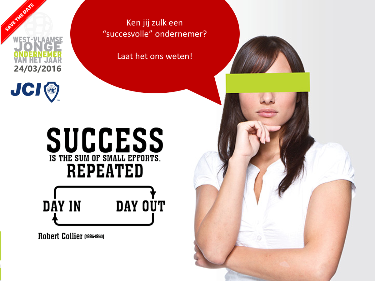 Ken jij de opvolger van Patrick Reyntjens? Geef uw kandidaat W-Vl Jonge Ondernemer 2016 vandaag nog door! #wvljo2016