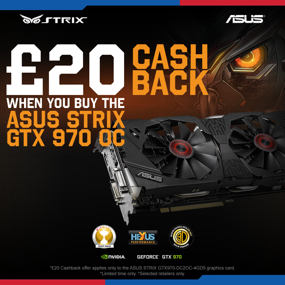 Overclockers Uk Get Cashback When You Buy The Asus Strix Gtx 970 Oc T Co Bfr6ykymwp T Co Mlvpx9hdne