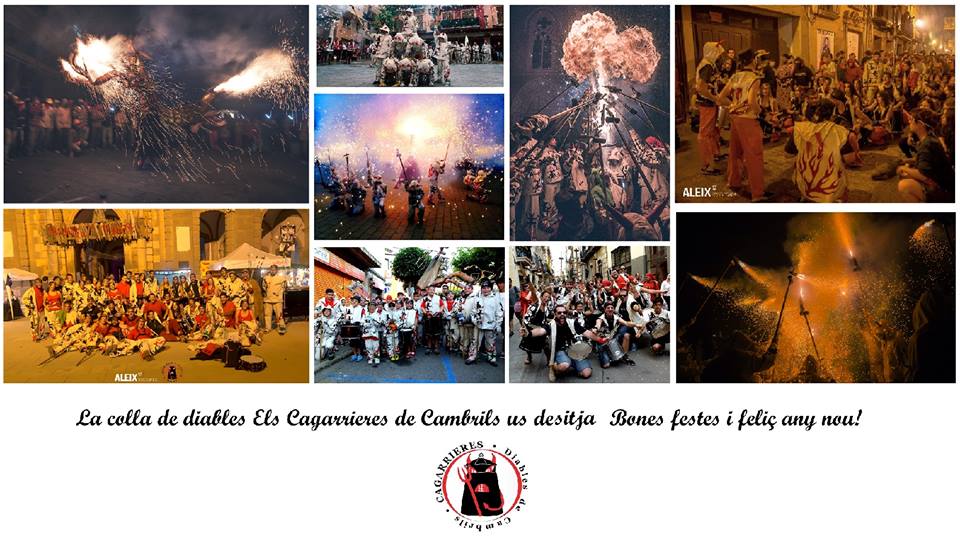 Els diables Cagarrieres de Cambrils us volem desitjar Bon Nadal i feliç any 2016!! :)