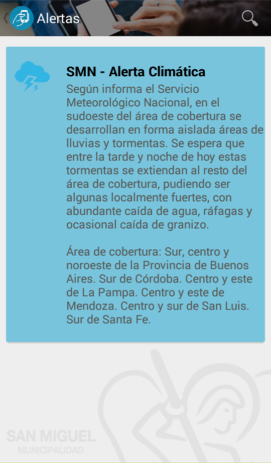 GestionMSM's tweet photo. #Atención #app #SMInteractiva #AlertaClimática anticipate y decidí c/toda la info en tu cel https://t.co/K2DFMoGjeU https://t.co/zEjd4Roz8m