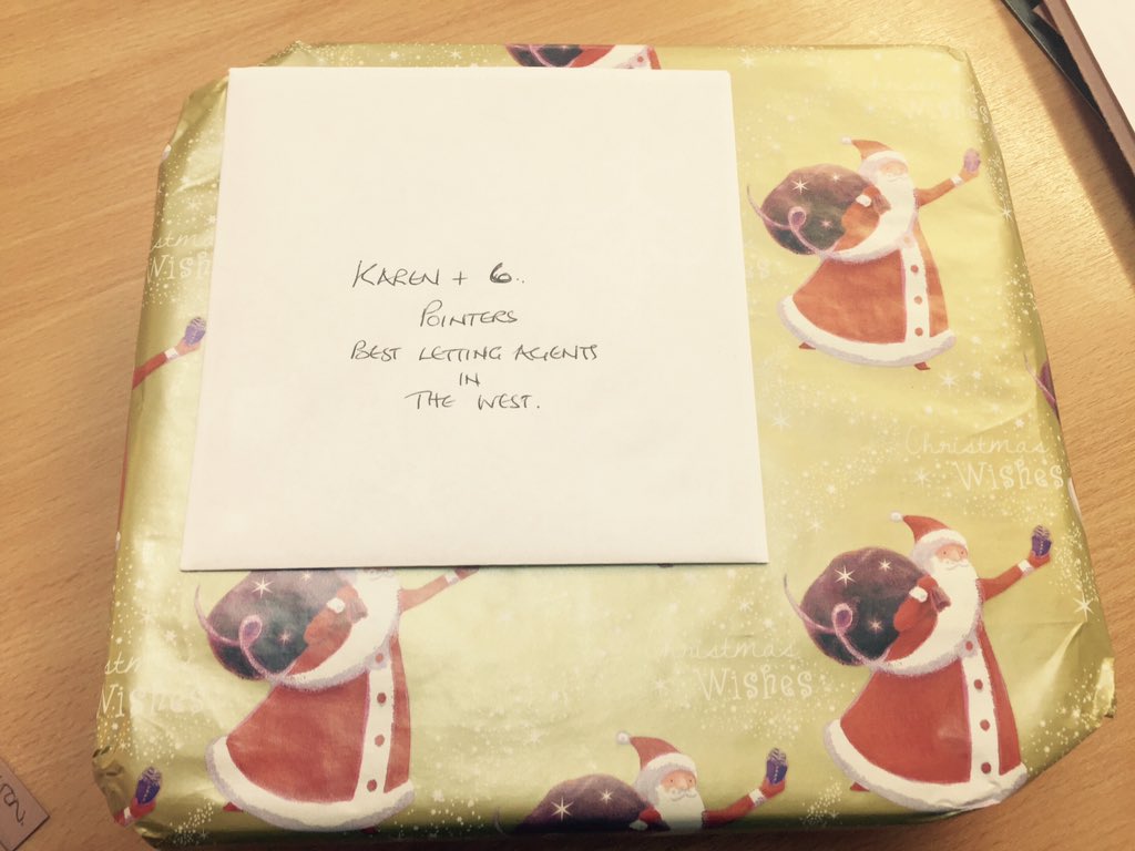 PointerProps's tweet image. 'Best letting agent in the west' - lovely Christmas gift from a lovely client! #xmas #estateagents #customerservice