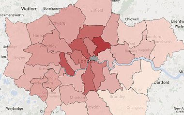 Mouseprice's tweet photo. The #London boroughs becoming out of reach. https://t.co/BiCOX2Tz7z https://t.co/DRekQnyABA