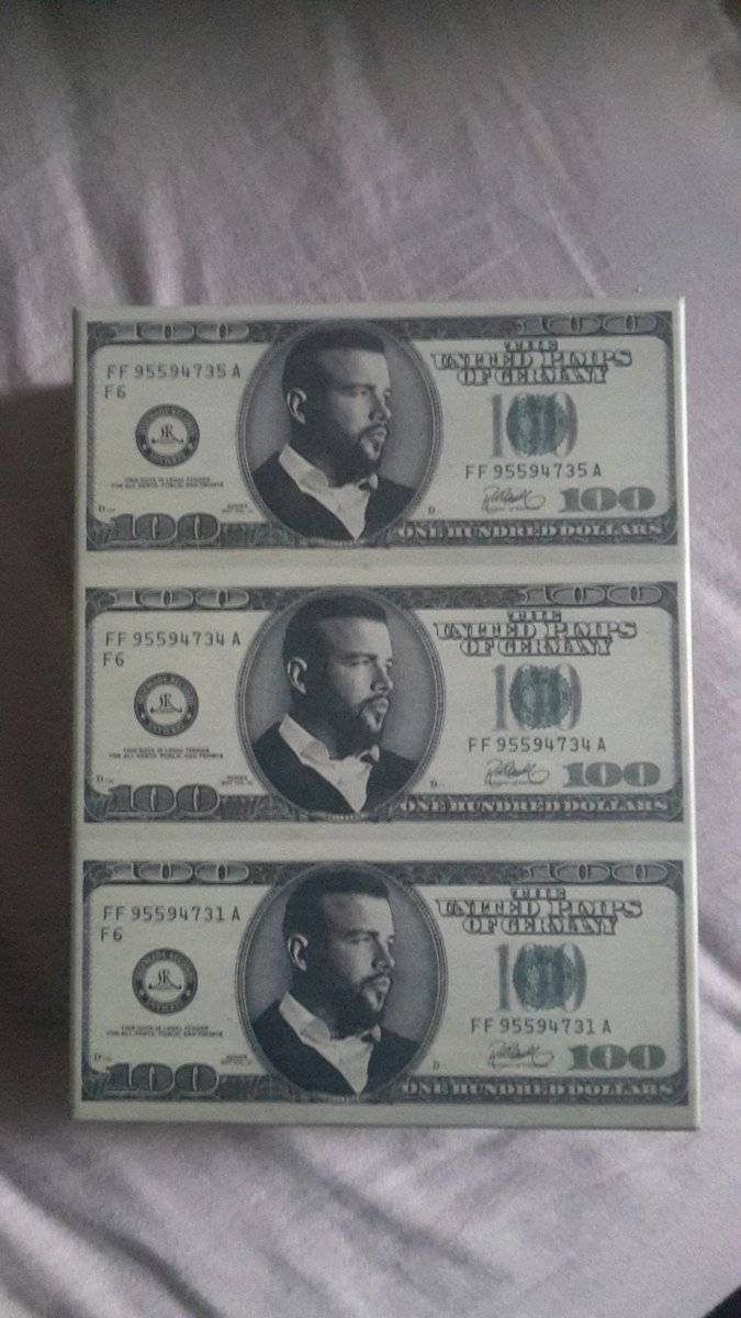 BrokenHandsMP's tweet photo. Das Antlitz des Bosses auf Scheinen wie Platinketten #ZHT4 @kollegah https://t.co/WFa0s2LMo8