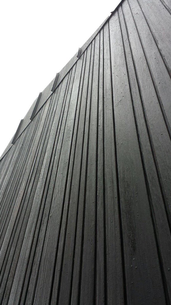 ShouSugiBan's tweet photo. A taster of our latest project... #shousugiban #charredcedar #burntcladding #MadeintheUK https://t.co/ckCV9NcfVz