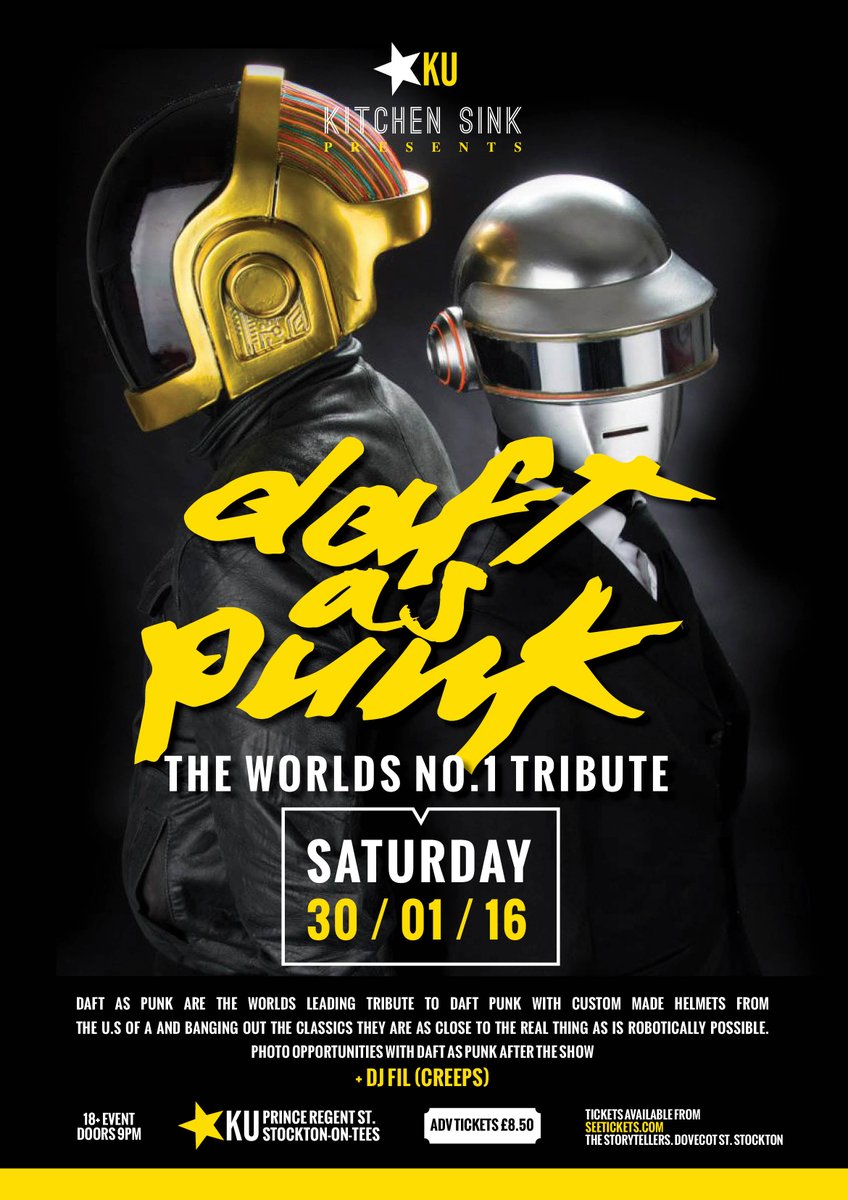 ku_stockton's tweet photo. #DaftAsPunk Live in January

Adv Tickets Now Onsale: https://t.co/yY9OHTJ9uQ https://t.co/QngzilW6bQ