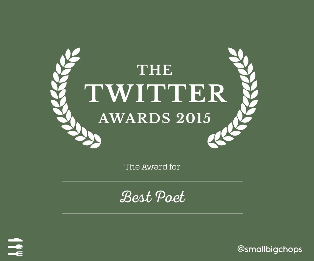 hey_ashiwel's tweet photo. For the poets 'pon the TL. Who was the best of them all? #TwitterAwards2015 #SmallBigChops https://t.co/e6CuuRhDHk
