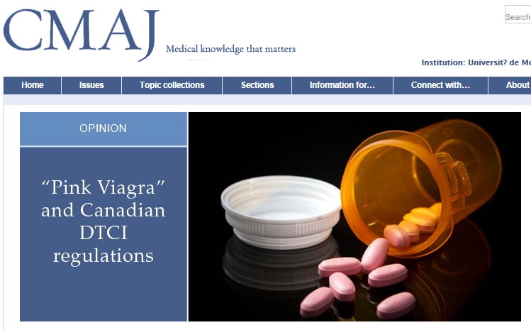 BelislePipon's tweet photo. Are Canadian regulations ready for #PinkViagra #DTCI campaigns? https://t.co/lKTFan4DWV https://t.co/kAaDFt2vU0