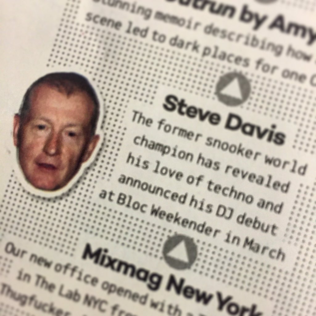 LOVE this! Please tell me it's true?👌<a href="/Mixmag/">Mixmag</a> <a href="/SteveSnooker/">Steve Davis</a> #techno