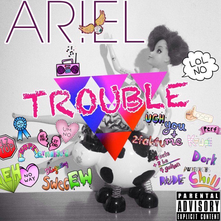 Ariel_4real's tweet photo. My first studio album 'Trouble' IS OUT NOW! Let's rock! Buy it, it's cool as fuck and it's only 15,99$ 💽💿🎶🍷🎉👌 https://t.co/QnPEwLnMzK