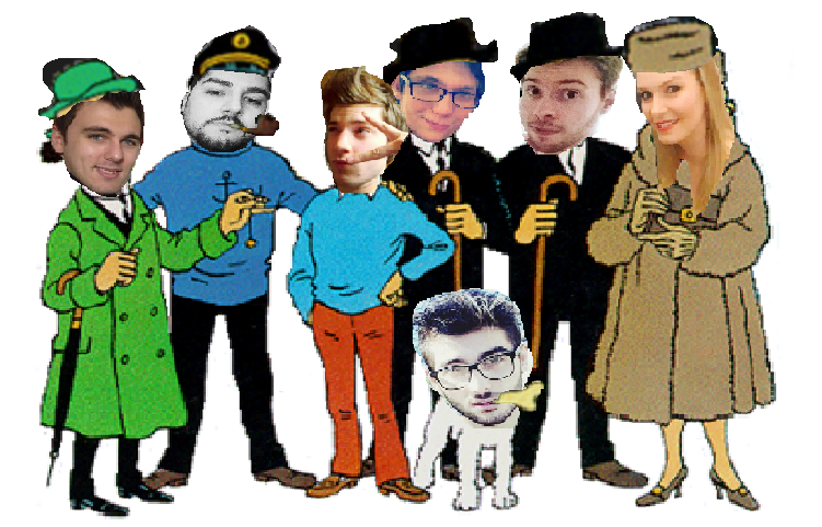 TheGynny's tweet photo. L'équipe de Tintin
Avec Captain Hadock, Dupont et Dupont, Professeur Tournesol, la Castafiore et le bien aimé Milou! https://t.co/i8uqPiRndq