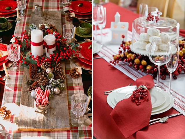 Original ideas decorated with a festive table for Christmas. See  more photos:best-recipes555.com/?p=1481