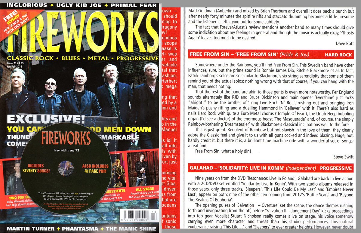 Thank you Fireworks Magazine @Fireworks_Mag for a great review on FREE FROM SIN ! Get your hands on a copy asap !:-D