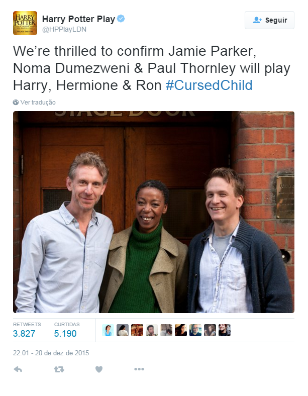 ninaselfie's tweet photo. Na peça #HarryPotterAndTheCursedChild a #Hermione será negra. Confira na #Ninice de hoje: https://t.co/ak7mvaT827 https://t.co/9ercmYq4Km