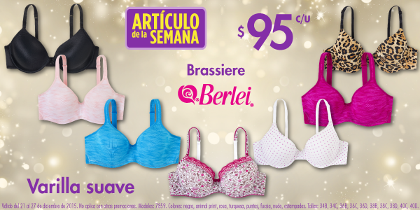 Suburbia_Mexico's tweet image. Luce hermosa desde el interior con el #ArtículoDeLaSemana: Brassiere de la marca #Berley a $95.