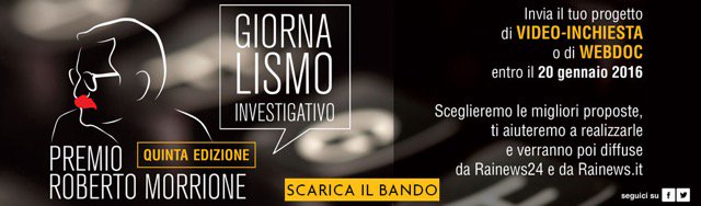 MasterAPC's tweet photo. Nuova edizione del Premio Roberto Morrione, dedicato agli under 31 con la passione per l’inchiesta! https://t.co/jPzYA2DXse